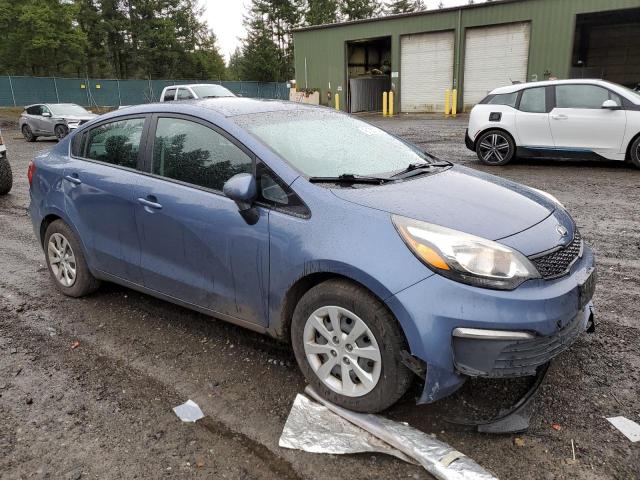 KNADM4A36G6558607 - 2016 KIA RIO LX BLUE photo 4