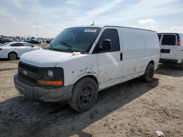 1GCSGAFX0E1179723 - 2014 CHEVROLET EXPRESS G1 WHITE photo 1