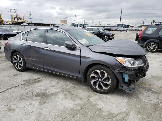 1HGCR3F82GA022623 - 2016 HONDA ACCORD EXL GRAY photo 4