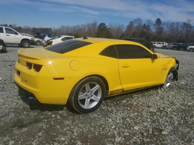 2G1FF1E37C9142754 - 2012 CHEVROLET CAMARO LT YELLOW photo 3