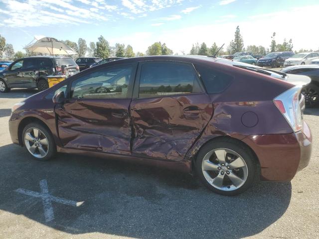 JTDKN3DU5D5609828 - 2013 TOYOTA PRIUS MAROON photo 2