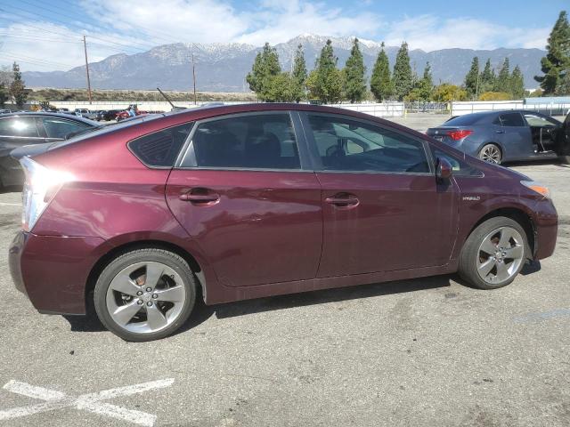 JTDKN3DU5D5609828 - 2013 TOYOTA PRIUS MAROON photo 3