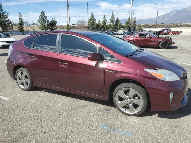 JTDKN3DU5D5609828 - 2013 TOYOTA PRIUS MAROON photo 4