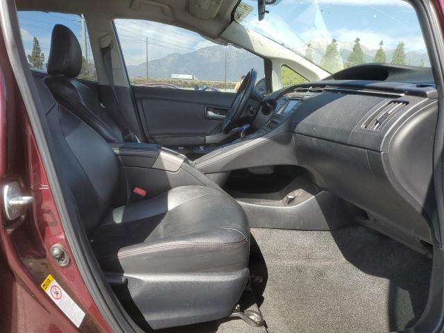 JTDKN3DU5D5609828 - 2013 TOYOTA PRIUS MAROON photo 7