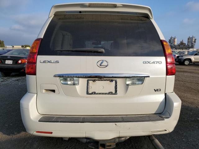 JTJBT20X250081399 - 2005 LEXUS GX 470 WHITE photo 6