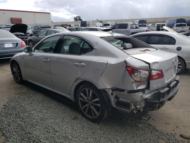 JTHBK262875043584 - 2007 LEXUS IS 250 SILVER photo 2