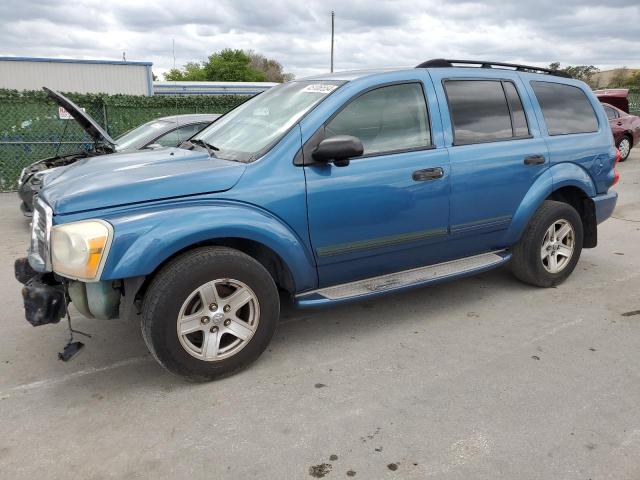 1D4HB48N44F169447 - 2004 DODGE DURANGO SLT BLUE photo 1