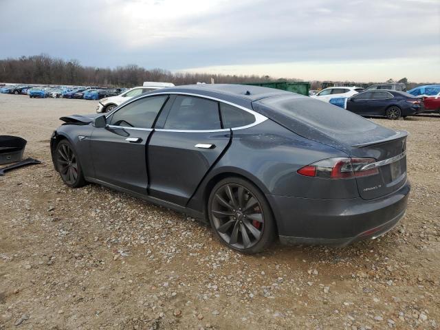 5YJSA1E48FF113079 - 2015 TESLA MODEL S GRAY photo 2
