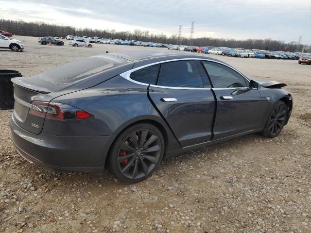5YJSA1E48FF113079 - 2015 TESLA MODEL S GRAY photo 3