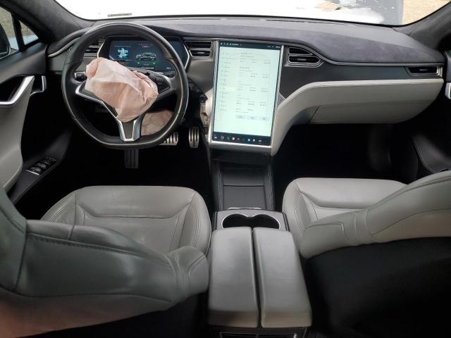5YJSA1E48FF113079 - 2015 TESLA MODEL S GRAY photo 8