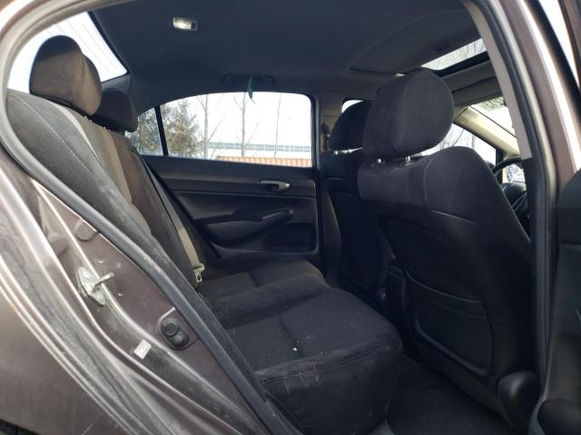 2HGFA15659H012391 - 2009 HONDA CIVIC LX-S Մոխրագույն լուսանկար 10