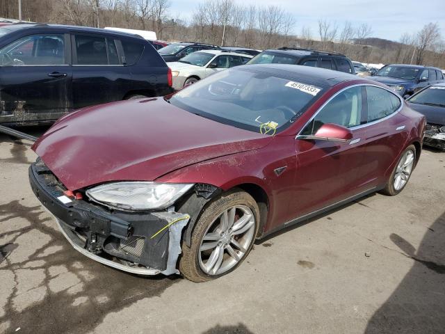 5YJSA1DP0CFS00594 - 2012 TESLA MODEL S Կարմիր լուսանկար 1