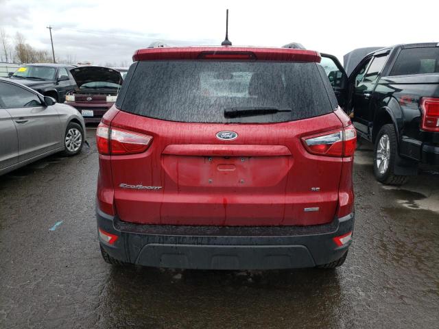 MAJ3P1TE2JC175281 - 2018 FORD ECOSPORT SE RED photo 6