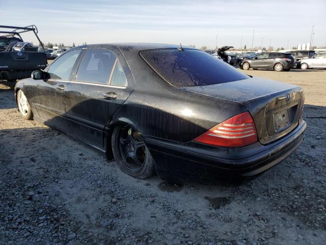 WDBNG75J14A408467 - 2004 MERCEDES-BENZ S 500 BLACK photo 2