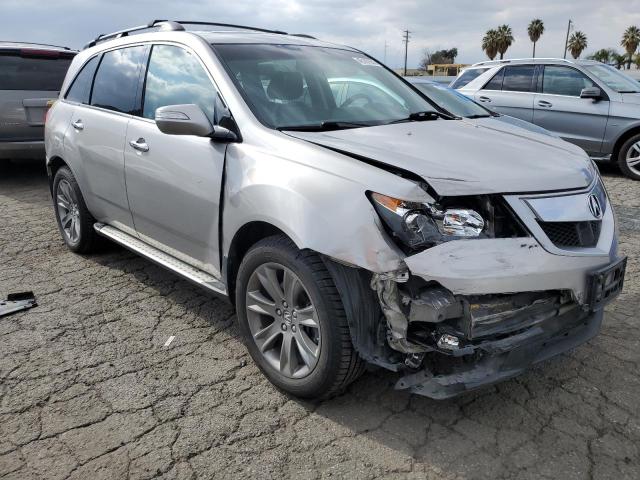 2HNYD2H71AH523877 - 2010 ACURA MDX ADVANCE SILVER photo 4