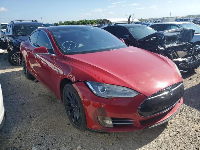 5YJSA1CN4DFP18340 - 2013 TESLA MODEL S 红色 照片 4