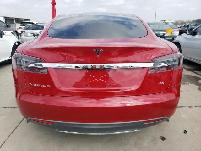 5YJSA1CN4DFP18340 - 2013 TESLA MODEL S 红色 照片 6