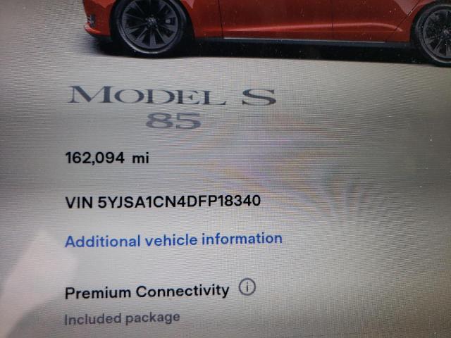 5YJSA1CN4DFP18340 - 2013 TESLA MODEL S 红色 照片 9
