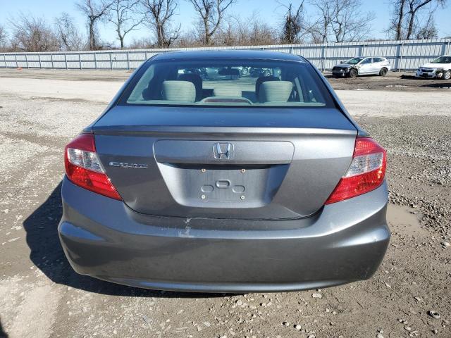 19XFB2F59CE372435 - 2012 HONDA CIVIC LX GRAY photo 6