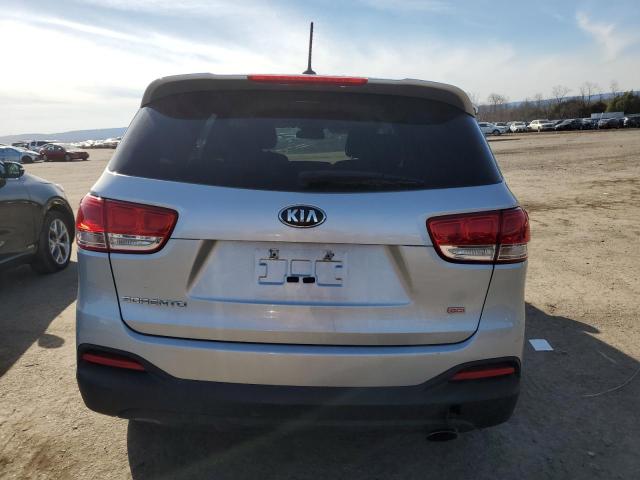 5XYPG4A37GG163680 - 2016 KIA SORENTO LX SILVER photo 6