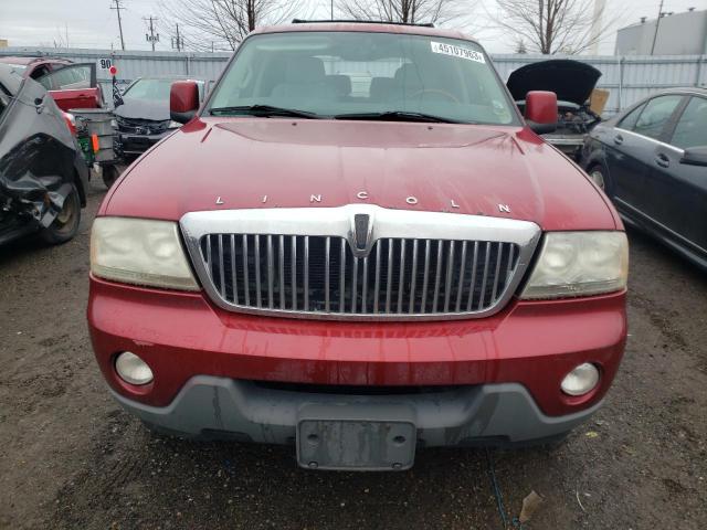 5LMEU68H25ZJ04024 - 2005 LINCOLN AVIATOR 红色 照片 5