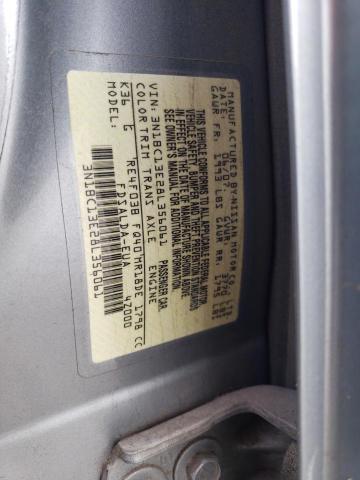 3N1BC13E28L356061 - 2008 NISSAN VERSA S GRAY photo 12