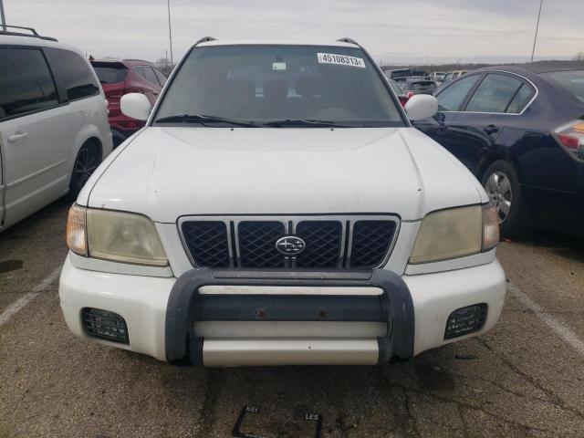 JF1SF65681G701942 - 2001 SUBARU FORESTER S თეთრი ფოტო 5