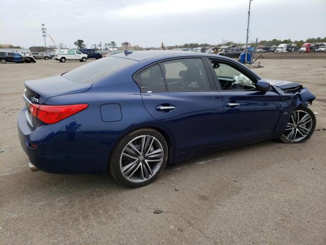 JN1EV7AR4HM834390 - 2017 INFINITI Q50 PREMIUM BLUE photo 3