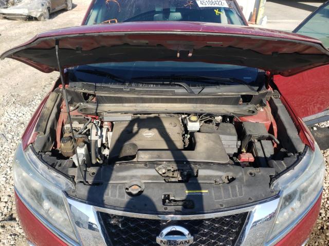 5N1AR2MN1FC677461 - 2015 NISSAN PATHFINDER S წითელი ფოტო 7