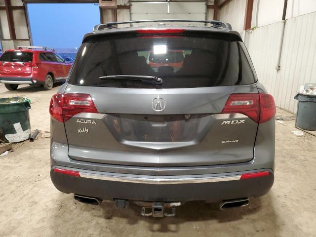 2HNYD2H67CH523103 - 2012 ACURA MDX ADVANCE GRAY photo 6