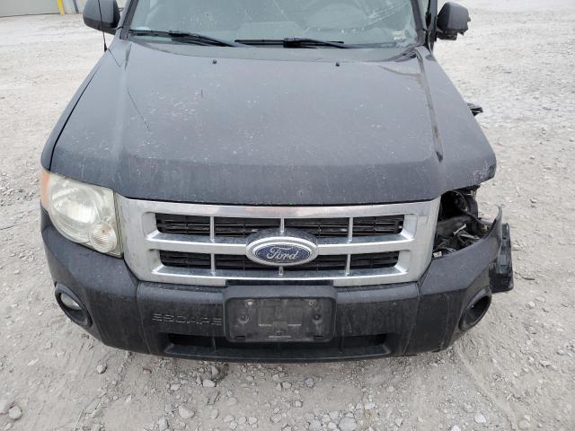 1FMCU03G09KC04756 - 2009 FORD ESCAPE XLT BLACK photo 11