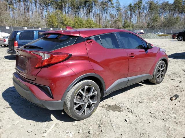 NMTKHMBX7JR059191 - 2018 TOYOTA C-HR XLE BURGUNDY photo 3