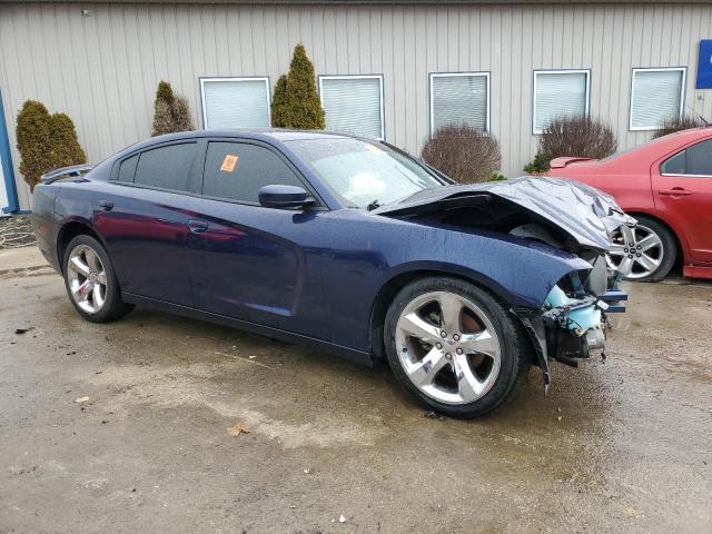 2C3CDXBG5EH321818 - 2014 DODGE CHARGER SE BLUE photo 4