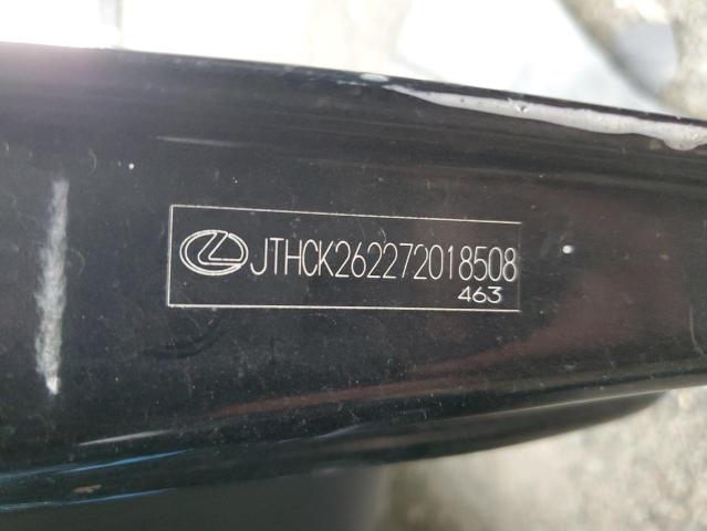 JTHCK262272018508 - 2007 LEXUS IS 250 BLACK photo 12