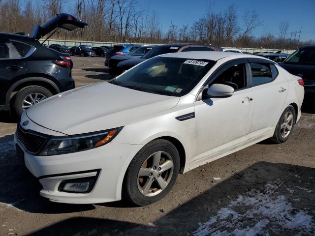 KNAGM4A77F5587411 - 2015 KIA OPTIMA LX WHITE photo 1