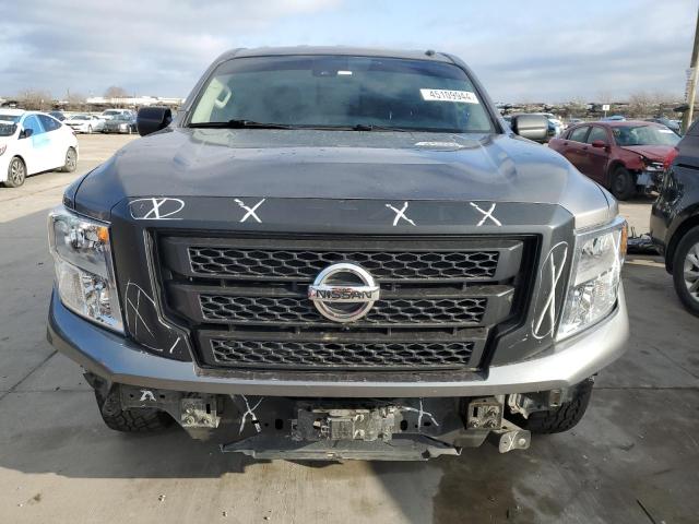 1N6AA1EE1MN522718 - 2021 NISSAN TITAN S GRAY photo 5