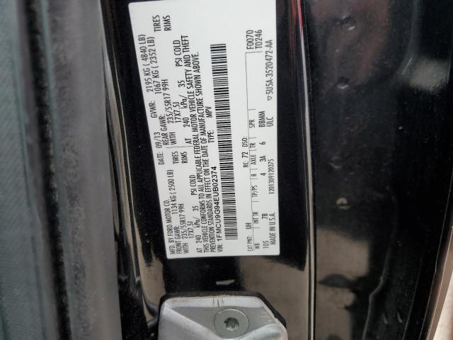 1FMCU9G94EUB02374 - 2014 FORD ESCAPE SE BLACK photo 13