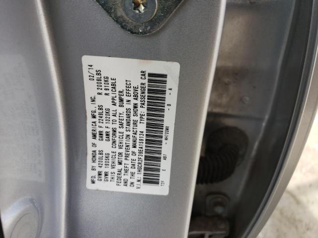 1HGCR2F39EA159134 - 2014 HONDA ACCORD LX SILVER photo 12