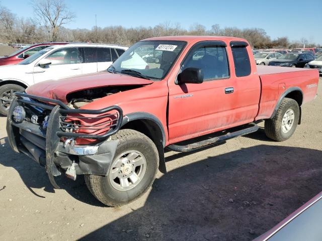 4TAWN72N8YZ578167 - 2000 TOYOTA TACOMA XTRACAB RED photo 1