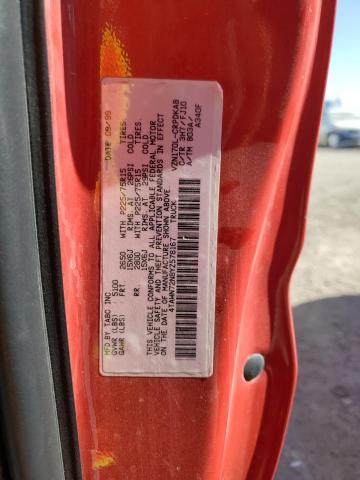 4TAWN72N8YZ578167 - 2000 TOYOTA TACOMA XTRACAB RED photo 12