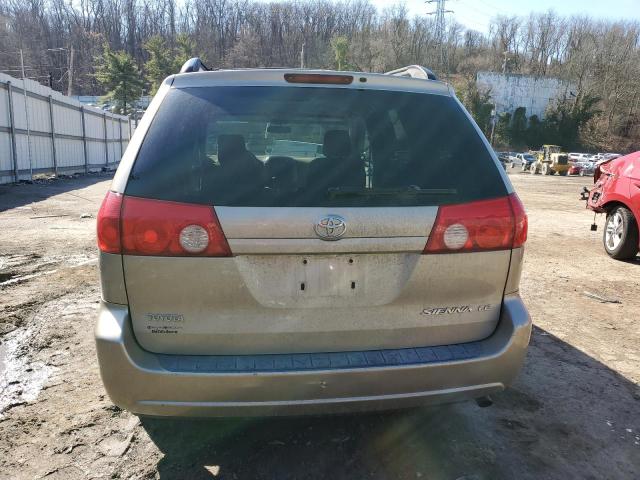 5TDZK23C89S238269 - 2009 TOYOTA SIENNA CE TAN photo 6