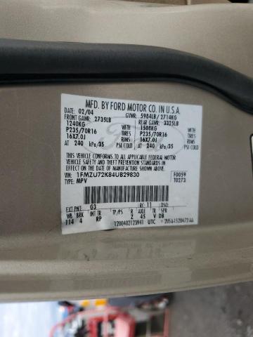 1FMZU72K84UB29830 - 2004 FORD EXPLORER XLS TAN photo 13