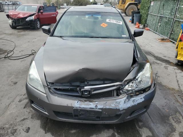 1HGCM56857A117722 - 2007 HONDA ACCORD EX GRAY photo 5