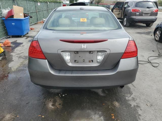 1HGCM56857A117722 - 2007 HONDA ACCORD EX GRAY photo 6