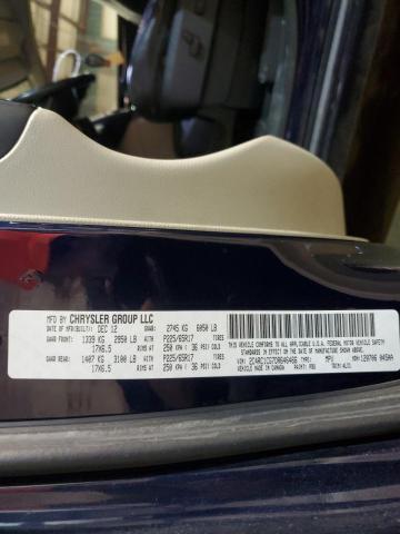 2C4RC1CG7DR646466 - 2013 CHRYSLER TOWN & COU TOURING L BLUE photo 13