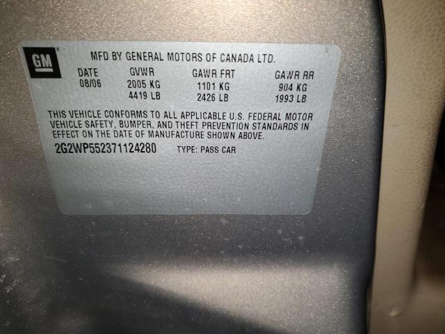 2G2WP552371124280 - 2007 PONTIAC GRAND PRIX 棕色 照片 12