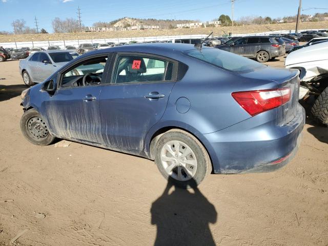 KNADM4A35G6676910 - 2016 KIA RIO LX BLUE photo 2