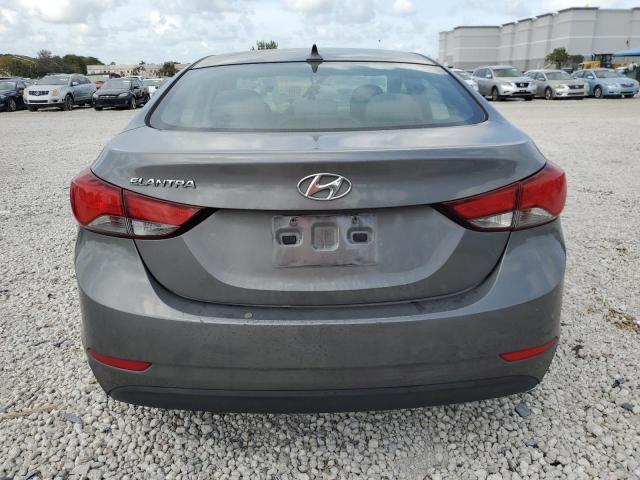 5NPDH4AE2EH510744 - 2014 HYUNDAI ELANTRA SE GRAY photo 6