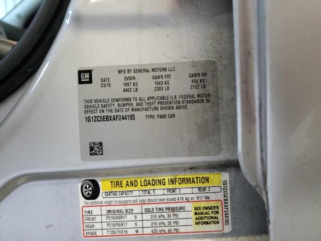 1G1ZC5EBXAF244185 - 2010 CHEVROLET MALIBU 1LT SILVER photo 12