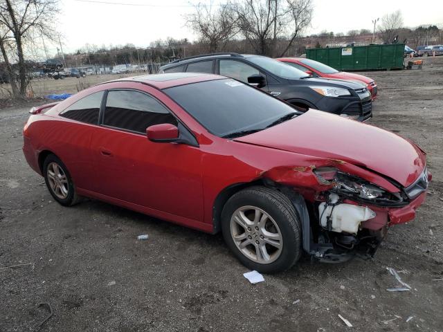 1HGCM72687A021101 - 2007 HONDA ACCORD EX RED photo 4